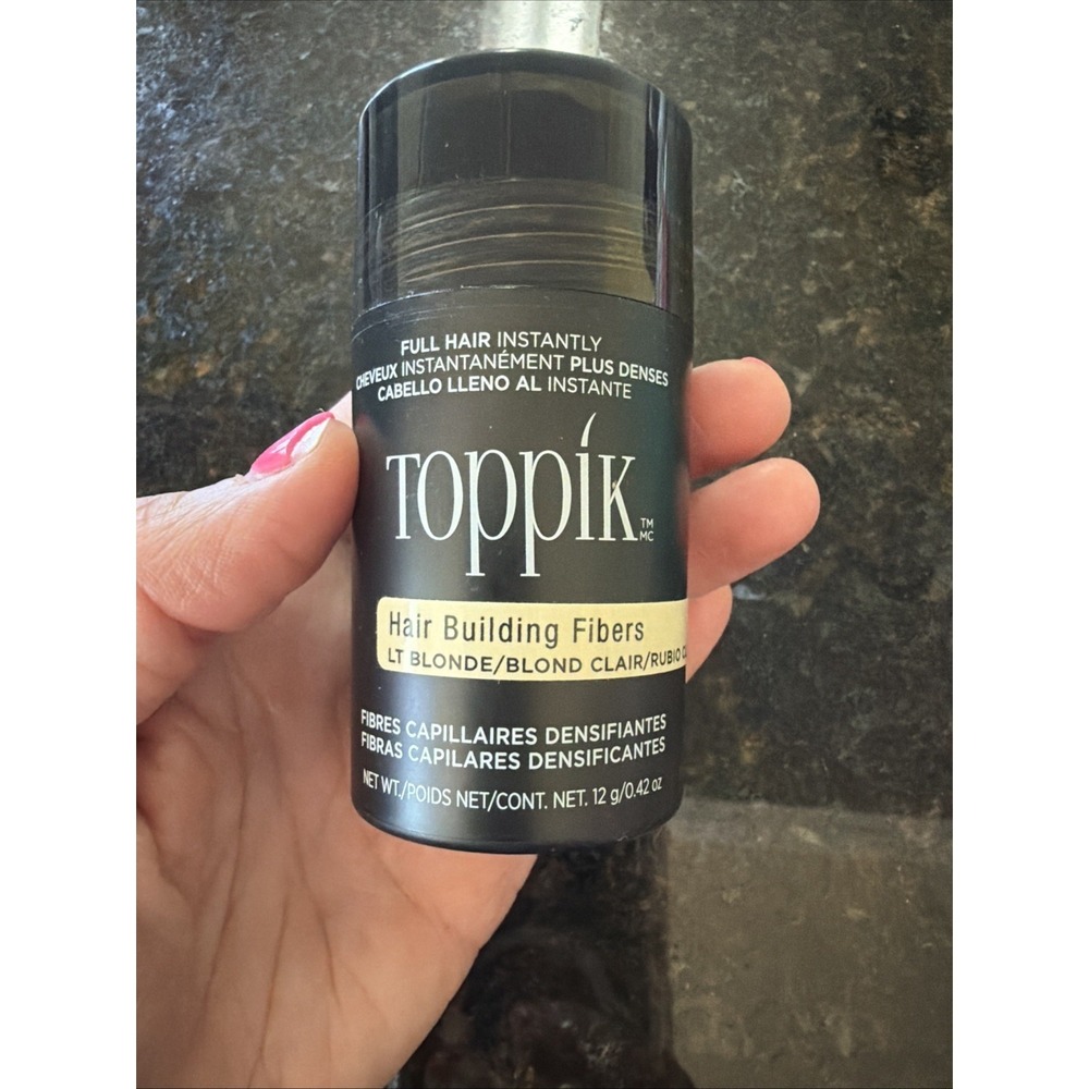 Toppik Hair Building Fibers LT Blonde Volume .42 Oz NEW‎